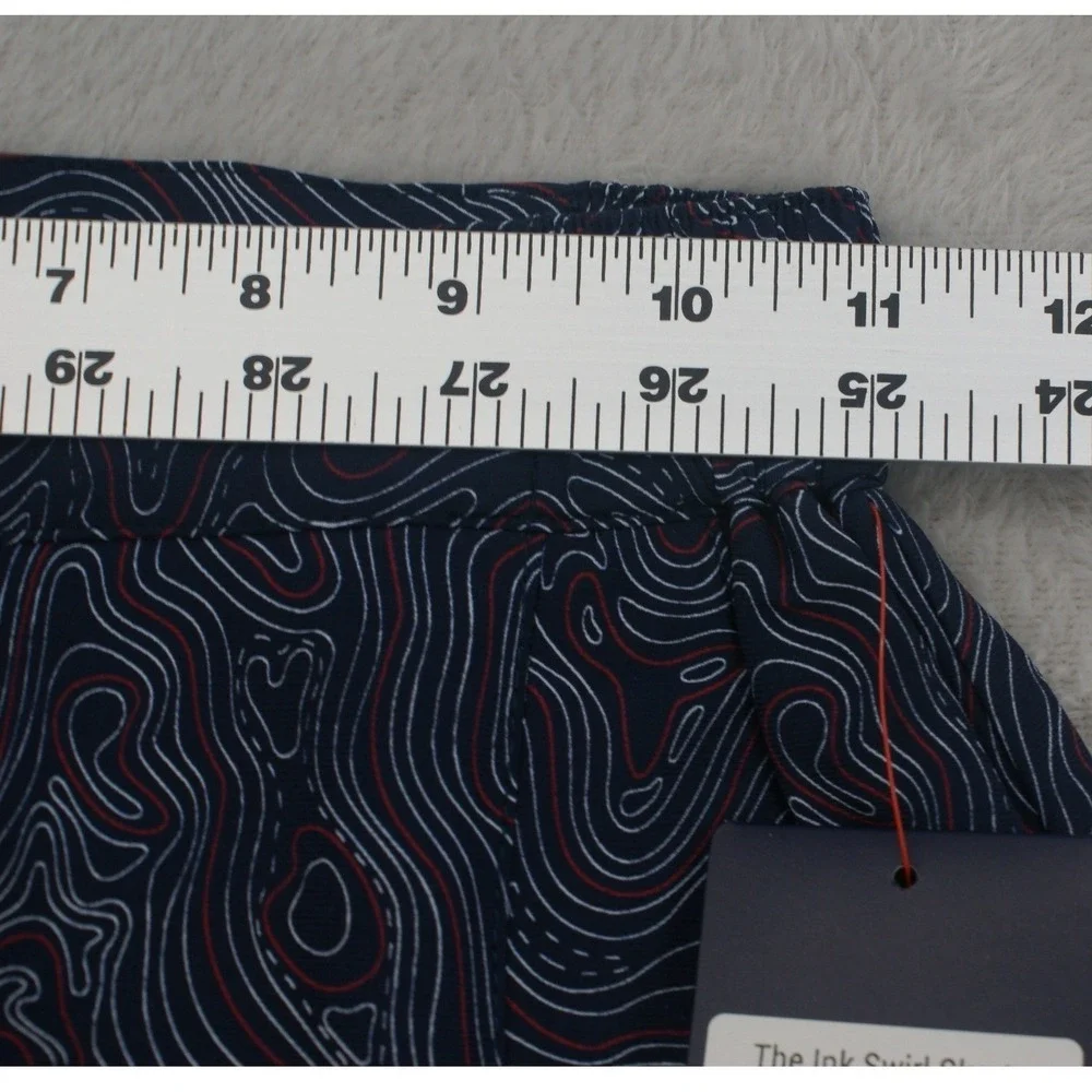 LOHLA Sport Ink Swirl Skort Navy Blue Topography Print Golf Tennis Pickle Size 0